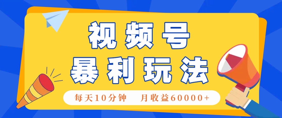 视频号AI赚钱法，每天只需10分钟，月入6万+！(超详细拆解)-路子网