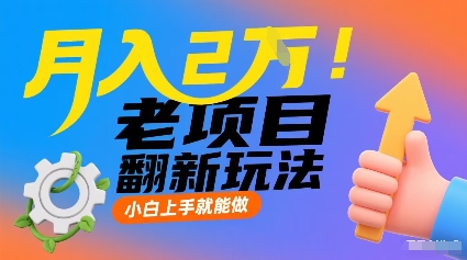月入2W！老项目翻新玩法，小白上手就能做，非常容易上手-路子网