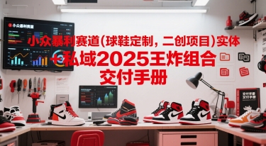 小众暴利赛道(球鞋定制，二创项目)实体+私域2025王炸组合  交付手册-路子网