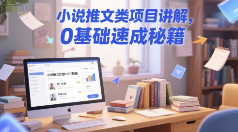 小说推文类项目讲解，0 基础速成秘籍-路子网