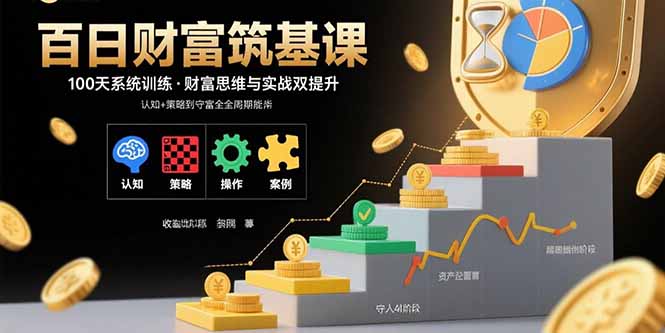 百日财富筑基课：认知+策略+实操+案例拆解  实现从创富到守富全周期能力-路子网
