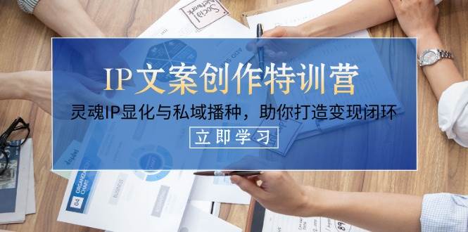 IP文案创作特训营，灵魂IP显化与私域播种，助你打造变现闭环(14节课)-路子网