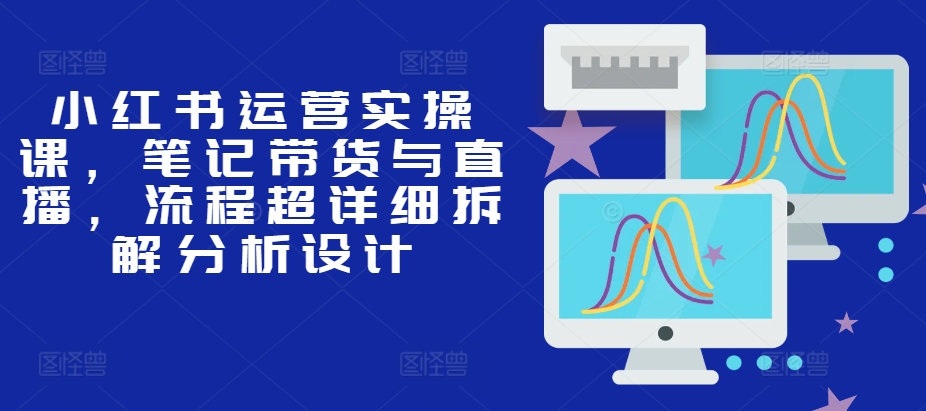 小红书运营实操课，笔记带货与直播，流程超详细拆解分析设计-路子网