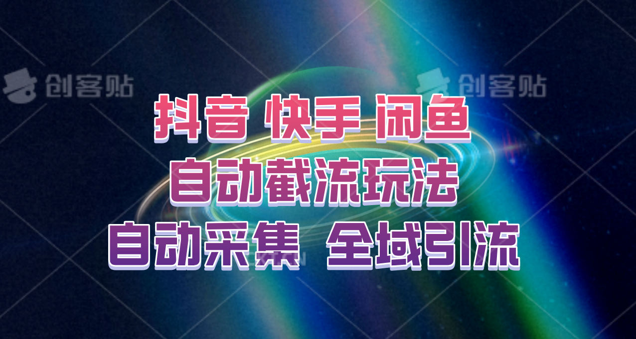 快手、抖音、闲鱼自动截流玩法，利用一个软件自动采集、评论、点赞、私信，全域引流-路子网
