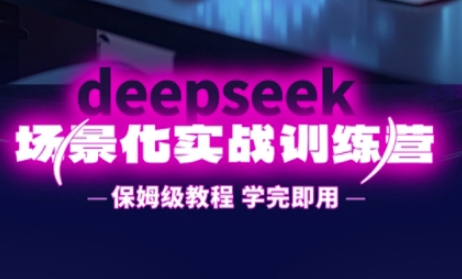 DeepSeek场景化实战训练营，保姆级教程，学完即用，手把手教你用DeepSeek提升效率-路子网