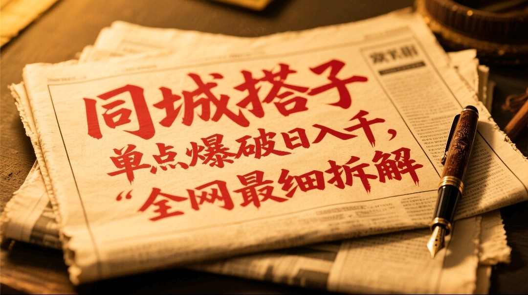 同城搭子群19.9单点爆破日入千，搭子组局月入万，全网最细拆解-路子网