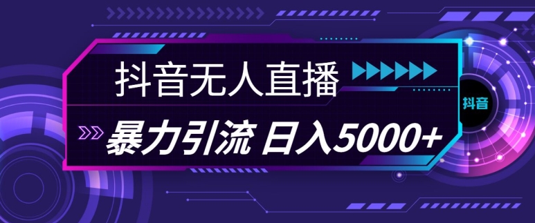 抖音快手视频号全平台通用无人直播引流法，利用图片模板和语音话术，暴力日引流100+创业粉【揭秘】-路子网