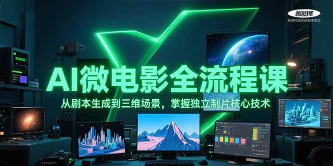 AI微电影全流程课，从剧本生成到三维场景，掌握独立制片核心技术-路子网