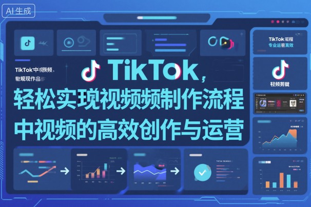 TikTok中视频制做流程，轻松实现Tk中视频的高效创作与运营-路子网