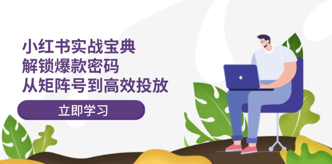 小红书实战宝典：解锁爆款密码，从矩阵号到高效投放-路子网