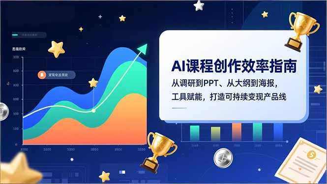 AI课程创作效率指南，从调研到PPT、从大纲到海报，工具赋能，打造可持续变现产品线-路子网
