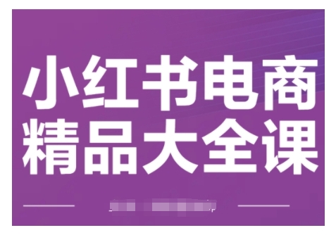 小红书电商精品大全课，快速掌握小红书运营技巧，实现精准引流与爆单目标，轻松玩转小红书电商(更新2月)-路子网