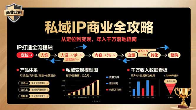 私域IP商业全攻略，从定位到变现，年入千万落地指南-路子网