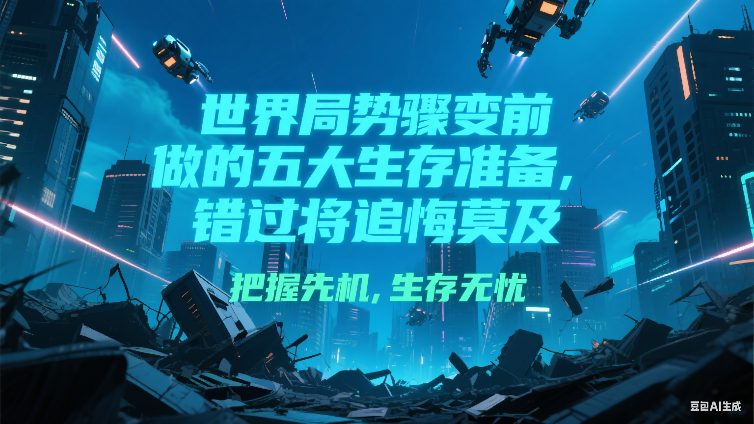 付费文章《世界局势骤变前必做的五大生存准备，错过将追悔莫及》-路子网
