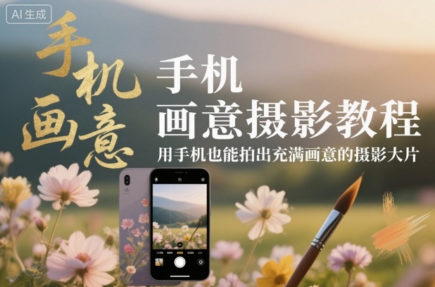 手机画意摄影教程，用手机也能拍出充满画意的摄影大片-路子网