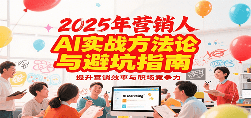 2025年营销实战方法论与避坑指南，利用AI提升营销效率与职场竞争力-路子网
