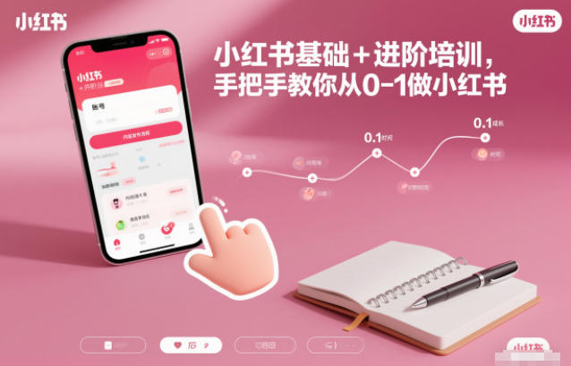 小红书基础+进阶培训，手把手教你从0-1做小红书-路子网