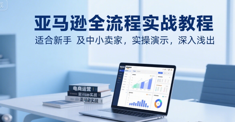 亚马逊全流程实战教程，适合新手及中小卖家，实操演示，深入浅出-路子网