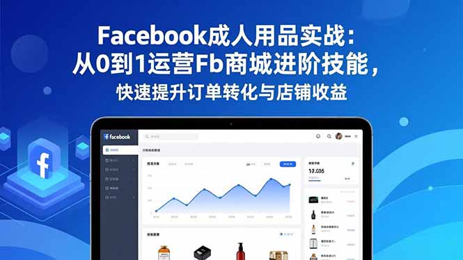 Facebook成人用品实战：从0到1运营Fb商城进阶技能，快速提升订单转化与店铺收益-路子网