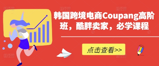 韩国跨境电商Coupang高阶班，酷胖卖家，必学课程-路子网