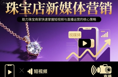 珠宝店新媒体营销，助力珠宝商家快速掌握短视频与直播运营的核心策略-路子网