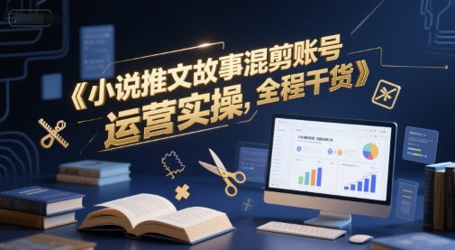 小说推文故事混剪账号运营实操，全程干货-路子网