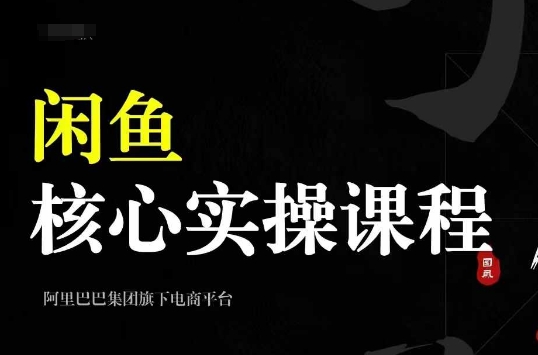 2024闲鱼核心实操课程，从养号、选品、发布、销售，教你做一个出单的闲鱼号-路子网
