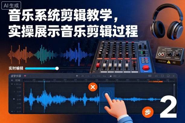 音乐系统剪辑教学，实操展示音乐剪辑过程-路子网