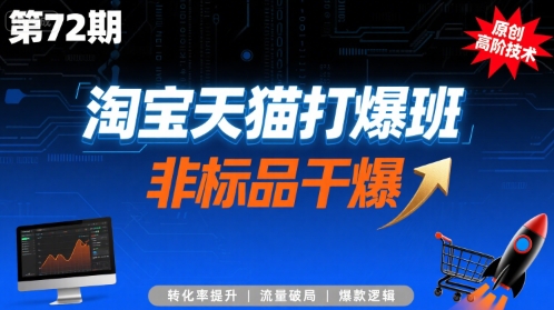 淘宝天猫打爆班原创高阶技术第72期，非标品干爆-路子网