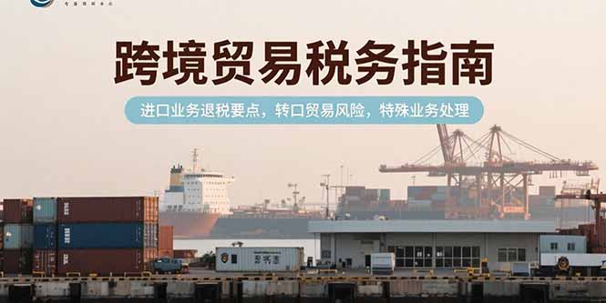 跨境贸易税务指南，进口业务退税要点，转口贸易风险，特殊业务处理-路子网