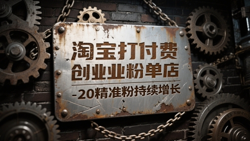 淘宝打付费创业粉单店每天稳定10-20精准粉持续增长【揭秘】-路子网