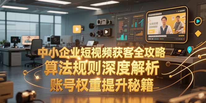 中小企业短视频获客全攻略，算法规则深度解析，账号权重提升秘籍-路子网