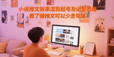 小说推文故事混剪起号及运营思路，看了做推文可以少走弯路-路子网