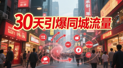 30天引爆同城流量：团购篇 认知篇 流量篇 来客篇 达人篇 老板人设IP篇 投流篇-路子网