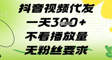 抖音视频代发一天3张+，不看播放量，无粉丝要求【揭秘】-路子网