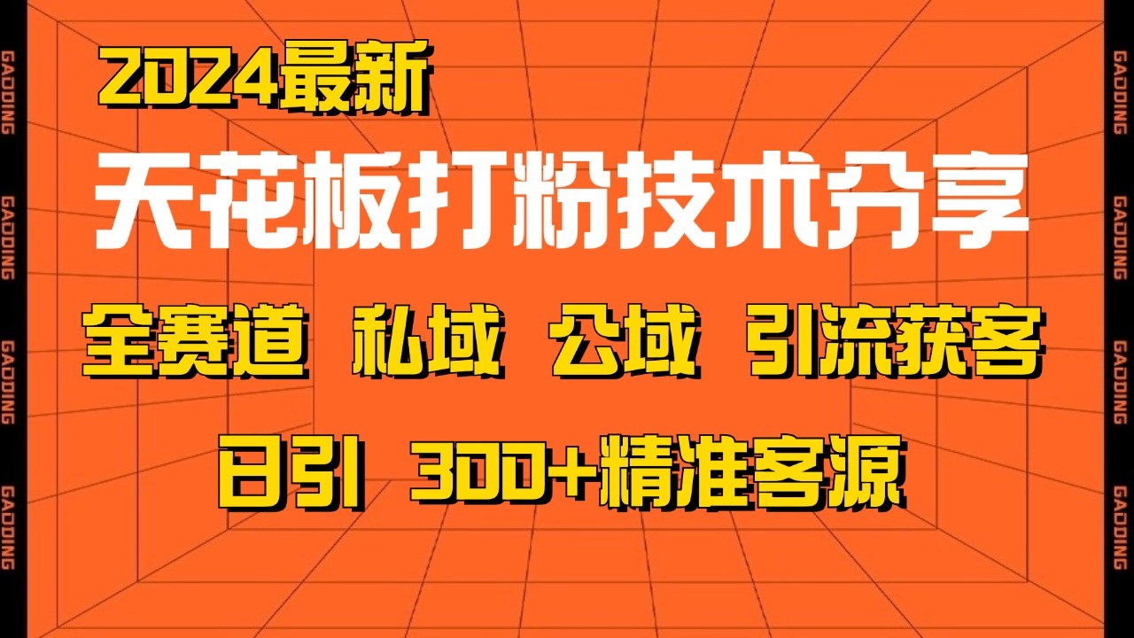 天花板打粉技术分享，野路子玩法 曝光玩法免费矩阵自热技术日引2000+精准客户-路子网