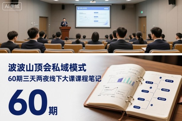 波波山顶会私域模式60期三天两夜线下大课课程笔记(文档)-路子网